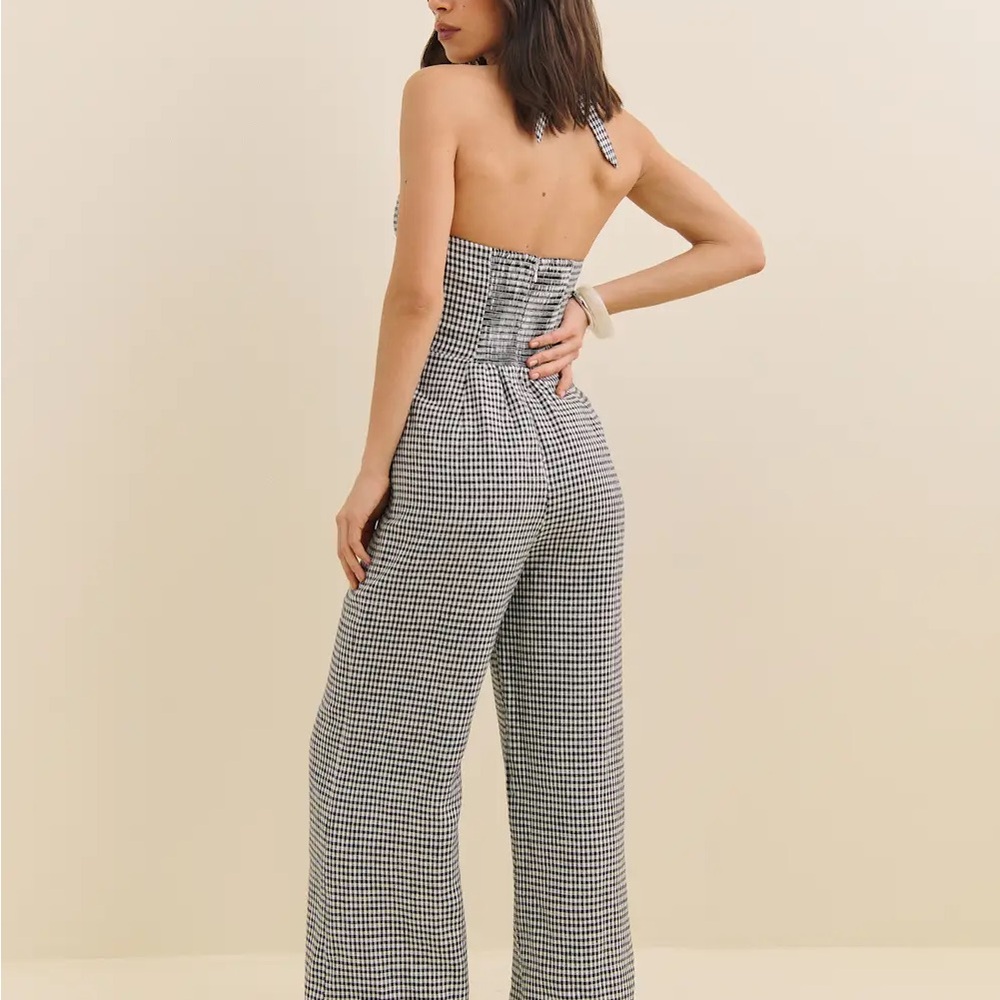 Reformation Monochrome Halter Jumpsuit